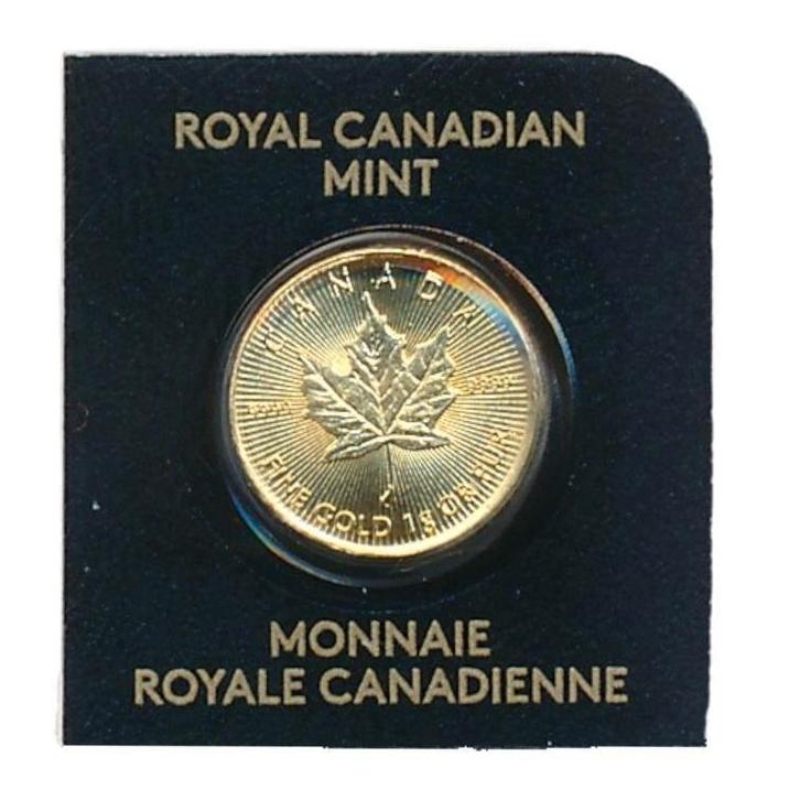 Canada gouden maple leaf goud 1 gram 2023, Postzegels en Munten, Edelmetalen en Baren, Goud, Ophalen of Verzenden