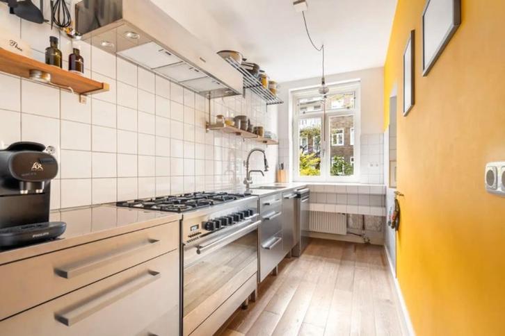 RVS keuken te koop, Huis en Inrichting, Keuken | Complete keukens, Gebruikt, Enkelwandige keuken, Overige kleuren, Staal of Rvs