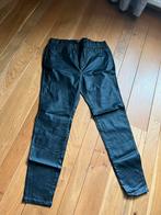 Zwarte coated broek, Zwart, Ophalen of Verzenden, Zo goed als nieuw, MS Mode
