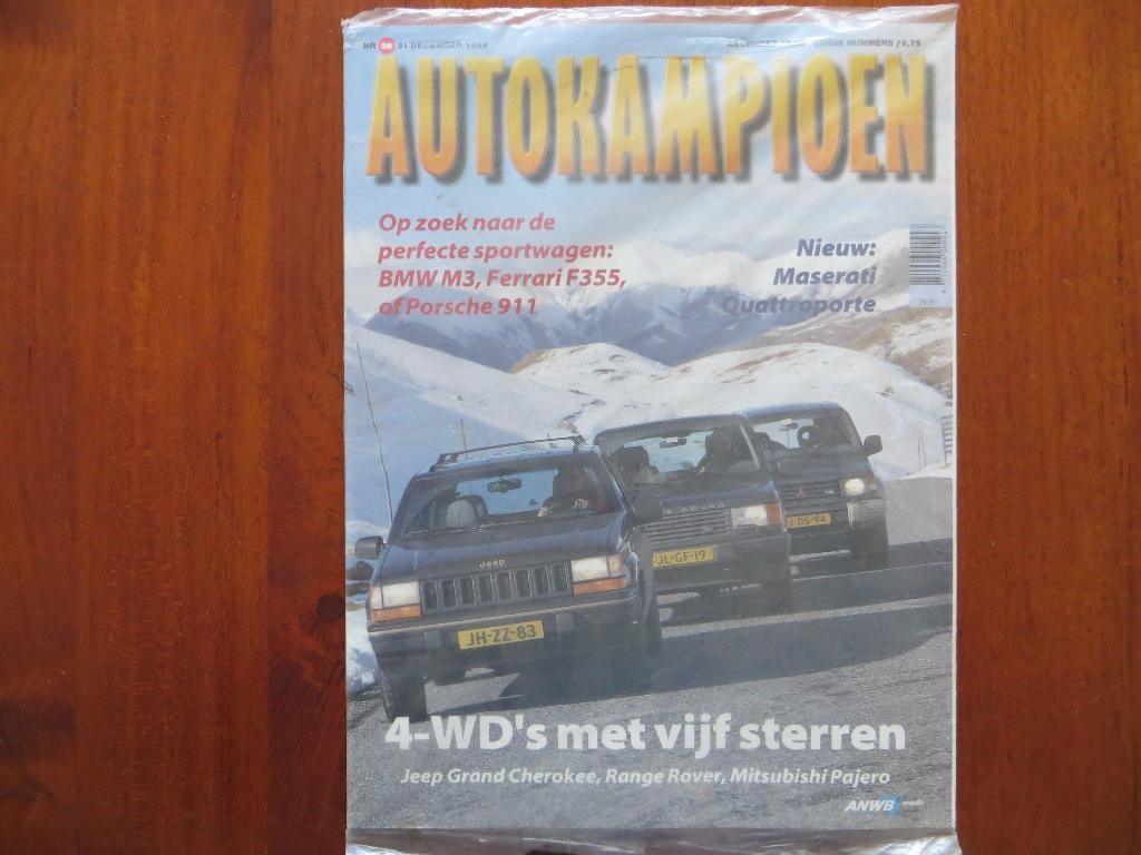 Autokampioen 26 1994 BMW M3, Ferrari F355, Porsche 911, Boeken, Auto's | Folders en Tijdschriften, Ophalen of Verzenden, Nieuw
