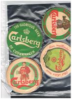 OUDE BIERVILTJES CARLSBERG, Verzamelen, Biermerken, Verzenden, Zo goed als nieuw, Viltje(s), Overige merken