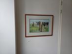 Wiebe van der Zee Aquarel - Koeien bij Hek, Ophalen of Verzenden
