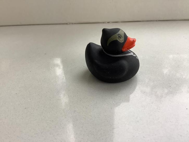 Badeend badeendje bobby AH zwart eendje dollar ketting, Kinderen en Baby's, Speelgoed | Badspeelgoed, Zo goed als nieuw, Ophalen of Verzenden