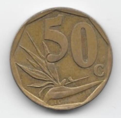 Zuid-Afrika 50 cents 1996 KM# 163, Postzegels en Munten, Munten | Afrika, Losse munt, Zuid-Afrika, Verzenden
