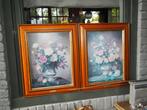 2 Schilderijen met bloemen van Albert Williams, Ophalen of Verzenden