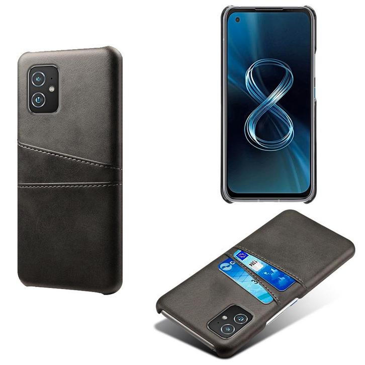 Backcover met Opbergvakjes voor Asus Zenfone 8 _ Zwart, Telecommunicatie, Mobiele telefoons | Hoesjes en Frontjes | Overige merken