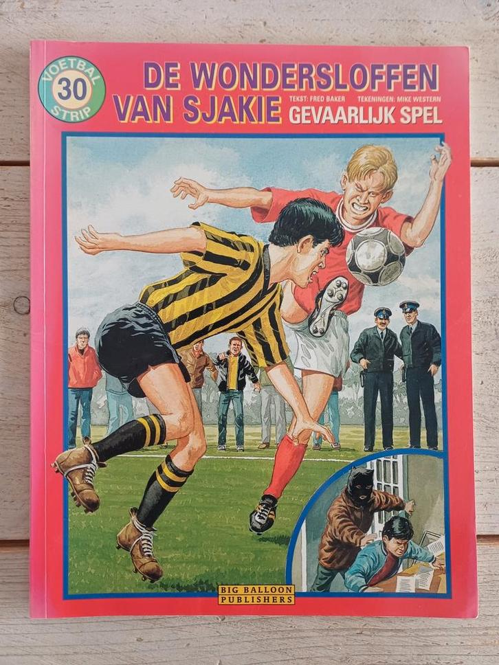De wondersloffen van Sjakie 30 - Gevaarlijk spel **Zeldzaam*, Boeken, Stripboeken, Zo goed als nieuw, Eén stripboek, Ophalen of Verzenden