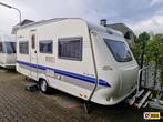 Hobby De luxe Easy 450 UF Voortent/Fietsdrager, Caravans en Kamperen, Overige typen, Rondzit, Bedrijf, Tot en met 4