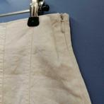 Sarah Pacini creme kleurige rok 100% linnen coated XS 37487, Kleding | Dames, Wit, Zo goed als nieuw, Maat 34 (XS) of kleiner