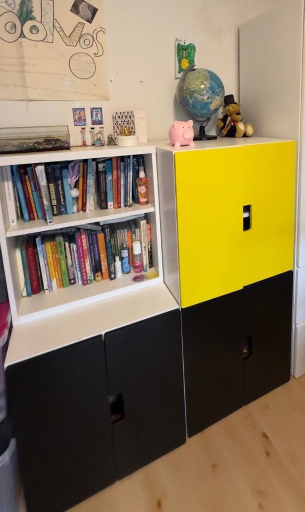 Ikea Stuva kasten en opbergkist voor kinderkamer, Kinderen en Baby's, Kinderkamer | Commodes en Kasten, Gebruikt, Kast, 105 cm of meer