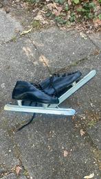 Schaatsen zwart leer., Ophalen of Verzenden, Zo goed als nieuw, Kunstschaatsen
