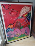 Litho van Corneille, 180 cm hoog, 120 cm breed, Ophalen