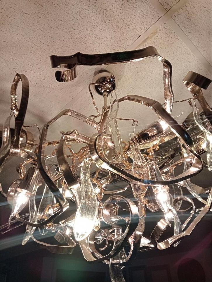 Brand van Egmond Delphinium Design Kroonluchter Nieuw, Huis en Inrichting, Lampen | Kroonluchters, Zo goed als nieuw, Metaal, Ophalen of Verzenden