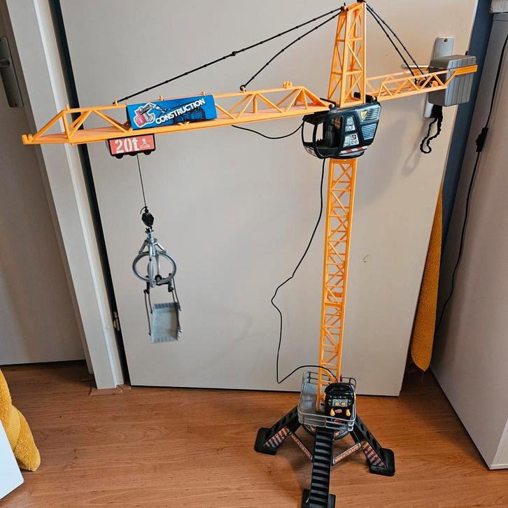 Grote Speelgoed Bouwkraan RC- Heavy Construction, Hobby en Vrije tijd, Modelbouw | Boten en Schepen, Zo goed als nieuw, Groter dan 1:32