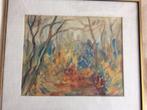 aquarel bob ten hoope  herfst bij valkeveen  1963, Antiek en Kunst, Kunst | Schilderijen | Klassiek, Ophalen