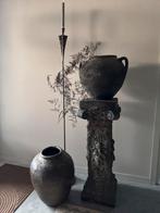 UNIEK Antieke Franse piédestalle zuil zink prachtige patina, Ophalen