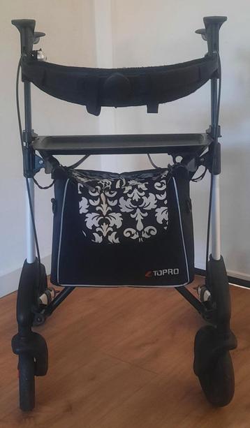 Rollator Topro Troja 2G M + Rugsteun + Dienblad ( 8.1 kg ) beschikbaar voor biedingen