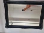 Zwarte spiegel [Gespoten], Doe-het-zelf en Verbouw, Minder dan 80 cm, Minder dan 80 cm, Ophalen of Verzenden, Zo goed als nieuw