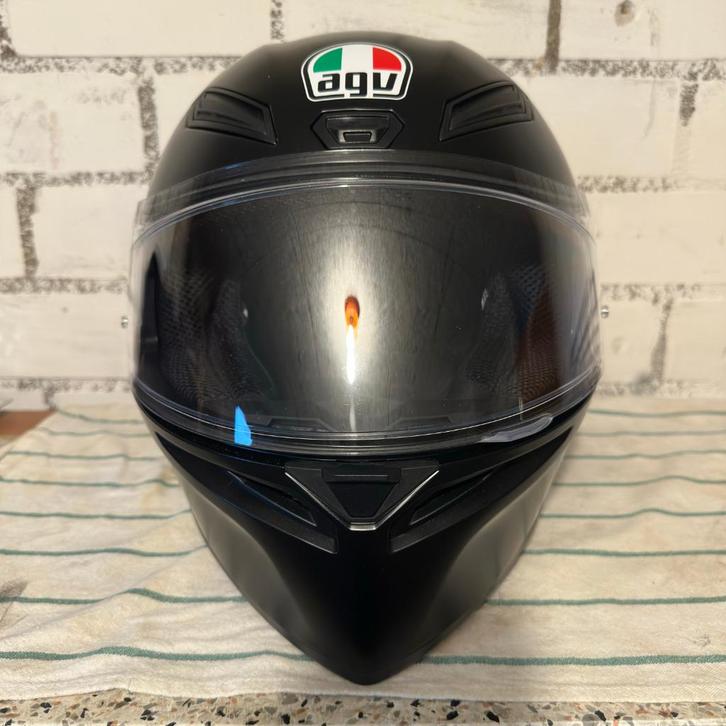 AGV K1 S | Zwart | Maat L 59-60 | 2024 | Pinlock | Hoes, Motoren, Kleding | Motorhelmen, Dames, Heren, Integraalhelm, L, AGV, Nieuw zonder kaartje