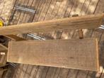 Klein Frans eiken kerkbankje houten bankje, Ophalen