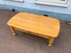 Te Koop : Blank Eiken Salontafel Tafel Export Hout Lade, Huis en Inrichting, Tafels | Sidetables, Ophalen, Gebruikt, 100 tot 150 cm