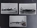 3 foto's van een KLM Lockheed Electra (F984), Ophalen of Verzenden, Gebruikt, Kaart, Foto of Prent