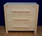 Stoere houten COMMODE TWAN in vele maten leverbaar, Ophalen of Verzenden, Nieuw, 50 tot 70 cm, 100 cm of meer