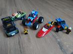 5 Lego City sets, Jet Ski, speedboot, trucks..., Ophalen of Verzenden, Zo goed als nieuw, Complete set, Lego
