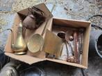 Koperen theepotten, kandelaren keukengereedschap e.d., Ophalen of Verzenden, Gebruikt, Rond, Metaal