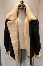Lammy coat pilotenjas - heren maat XL - lamsvacht en leer, Ophalen of Verzenden, Zo goed als nieuw, Maat 56/58 (XL), Bruin