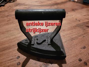 Antieke ijzeren strijkbout nr 14 ,Vintage / Brocante beschikbaar voor biedingen