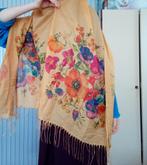 Zomerse fleurige bloemen print sjaal hijab bonjela, Maat 38/40 (M), Verzenden, Zo goed als nieuw, Sjaal