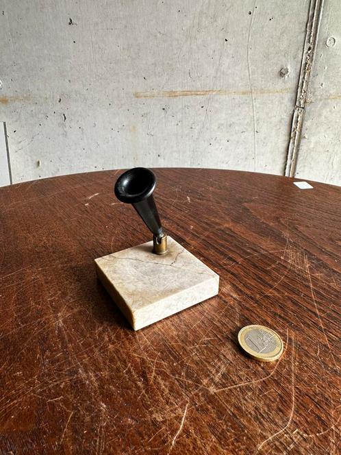 Vintage pennenhouder – marmeren voet, Antiek en Kunst, Antiek | Kantoor en Zakelijk, Ophalen of Verzenden