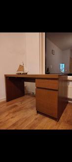 Mooi houten bureau te koop!, Huis en Inrichting, Bureaus, Ophalen, Gebruikt, Bureau