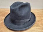 Hoed 'Homburg' zwaert, maat 56 Nieuwstaat!, Ophalen, Hoed, Homburg, 57 cm (M, 7⅛ inch) of minder
