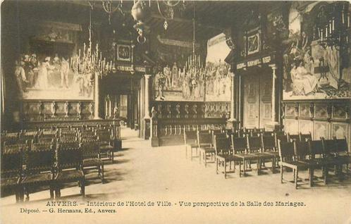 (381-323-017) Anvers Interieur de Hotel de Ville, Verzamelen, Ansichtkaarten | Buitenland, Verzenden