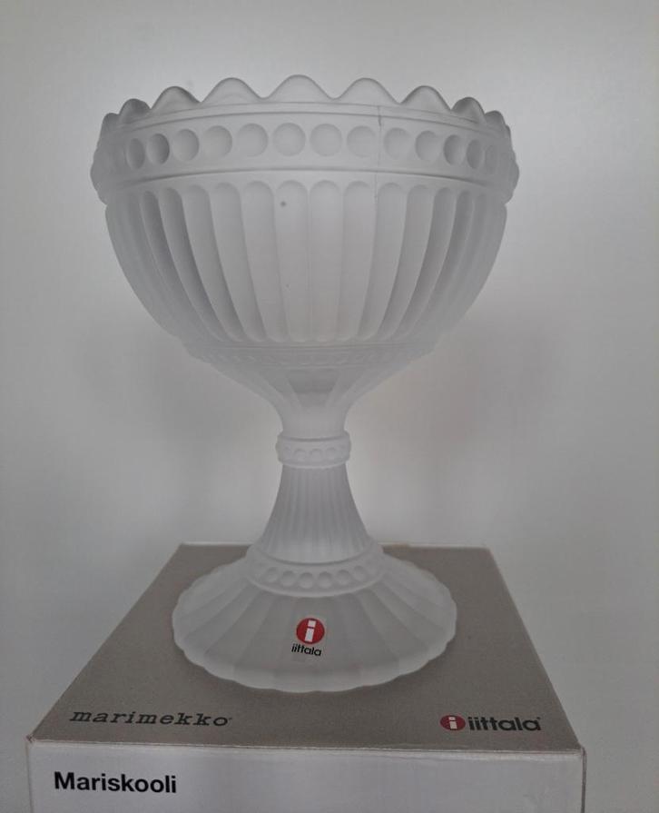 Mariskooli Marimekko Schaal Frosted Iittala Finland, Antiek en Kunst, Kunst | Designobjecten, Ophalen of Verzenden