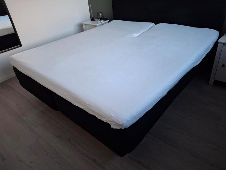 Hoeslaken + molton met split / splittopmatras 180 x 200 cm, Huis en Inrichting, Slaapkamer | Boxsprings, Zo goed als nieuw, 180 cm