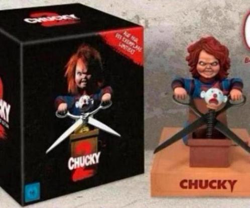 Buste Chucky met mediabook - gelimiteerde uitgave, Verzamelen, Film en Tv, Ophalen of Verzenden
