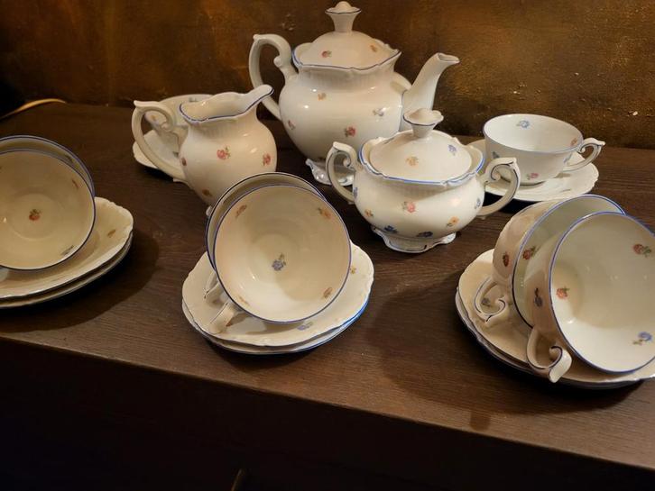 Unger Servies - Koffieservies 8 persoons, Huis en Inrichting, Keuken | Servies, Gebruikt, Compleet servies, Overige stijlen, Porselein