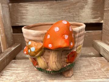 Terracotta Bloempot Paddenstoel  beschikbaar voor biedingen