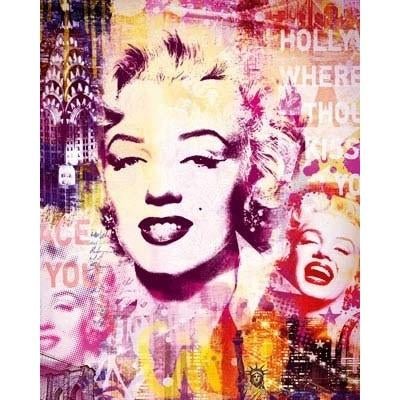 Marilyn Monroe - city collage grote kaart bij Superwens!, Ophalen of Verzenden, Nieuw