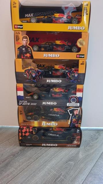 Max verstappen jumbo raceauto's 2018 tm 2023, 6 auto's '   beschikbaar voor biedingen
