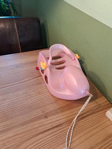 Slee babyborn roze op wieltjes  beschikbaar voor biedingen