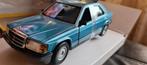 Bburago Mercedes Benz 190E 2.6l blauw 1987 nieuw in doos, Ophalen of Verzenden, Nieuw, Auto, Bburago