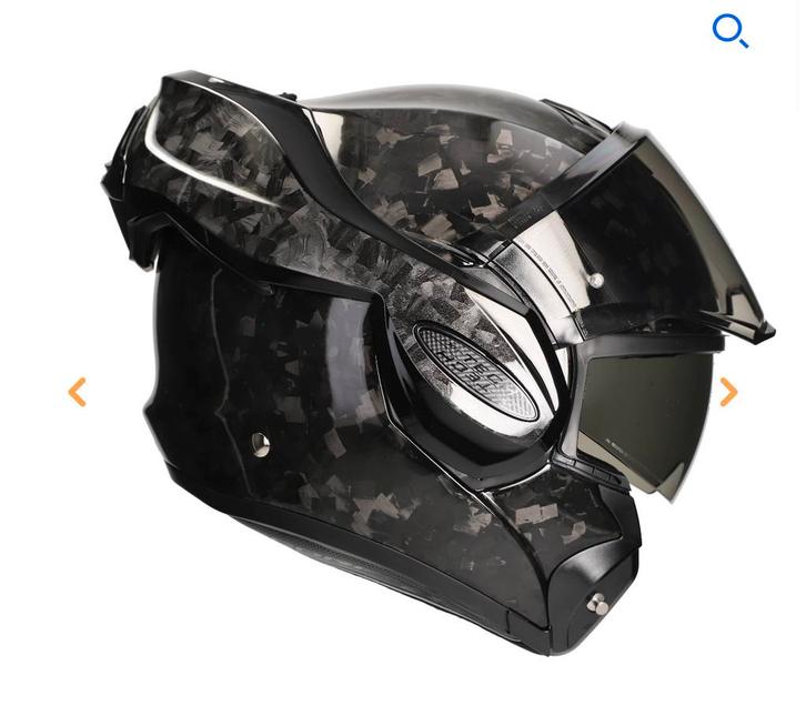 Scorpion EXO-Tech Evo Onyx Carbon Helm + Sena S50.    Maat M, Motoren, Kleding | Motorhelmen, Heren, Systeemhelm, Overige merken