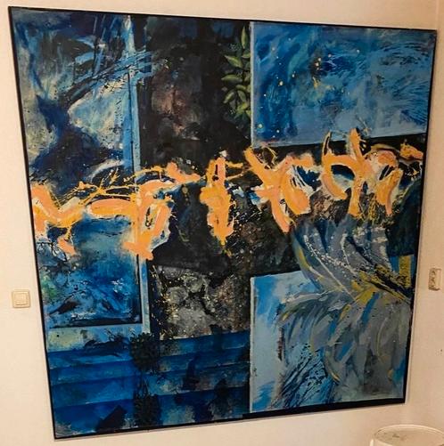 Schilderij van Dom Wijns, Antiek en Kunst, Kunst | Schilderijen | Abstract, Ophalen
