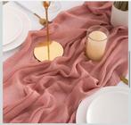 Oud Roze Tafelloper 3meter, Ophalen, Zo goed als nieuw, Rechthoek, Binnen