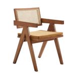 Rotan houten design stoel, Nieuw, Vijf, Zes of meer stoelen, Ophalen of Verzenden, Hout