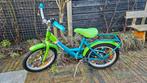 Leuke 16 inch kinderfiets groen/blauw met kraaltjes, Fietsen en Brommers, Ophalen, Gebruikt, Onbekend, 14 inch of minder